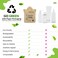 Bulk Travel Size Body Wash 0.75 oz 100 Pack Non Plastic Hotel Bath Gel Kraft Paper Pouch Travel Shower Gel Aloe and Green Tea Extract Infused Hotel Supplies and Toiletries for Guest