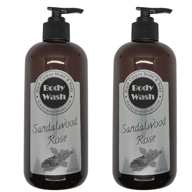 Black Canyon Sandalwood Rose Scented Body Wash, 16 Oz (2 Pack)