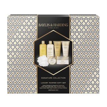 Baylis &amp; Harding Gift Set for Women - Ultimate Luxury Bath &amp; Skincare Set - Sweet Mandarin &amp; Grapefruit
