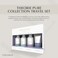 THEORIE PURE Travel Size Toiletries Set - Hypoallergenic Shampoo, Conditioner, Body Wash &amp; Face Scrub - Fragrance-Free, No Sulfates or Parabens - Clean Beauty Essentials for Hair &amp; Skin