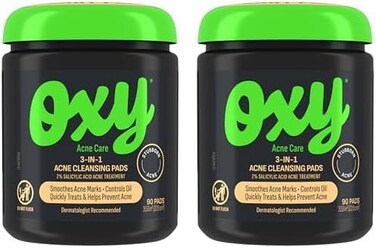 Oxy Maximum Action 3-In-1 Treatment Pads, 90 Count, Packaging may vary (Pack of 2)