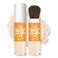 Mineral Sunscreen Powder SPF Powder for Face Oil Control Matte Finish Breathable Translucent Powder SPF 35 Setting Powder Mineral Brush Powder Face Sunscreen for All Skin-Translucent