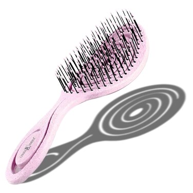 Chiara Ambra Detangling Hair Brush for Women, Men &amp; Children, Unique Spiral Hairbrush, Vented Hair Straightening Brushes for Straight, Curly &amp; Wet Hair - Does not Pull on Hair &ndash; Lilac