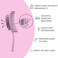 Ninabella Organic Detangling Hair Brush for Women, Men &amp; Children - Does not Pull on Hair - Hair Straightening Brushes for Straight, Curly &amp; Wet Hair - Unique Spiral Hairbrush