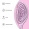 Ninabella Organic Detangling Hair Brush for Women, Men &amp; Children - Does not Pull on Hair - Hair Straightening Brushes for Straight, Curly &amp; Wet Hair - Unique Spiral Hairbrush