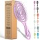 Ninabella Organic Detangling Hair Brush for Women, Men &amp; Children - Does not Pull on Hair - Hair Straightening Brushes for Straight, Curly &amp; Wet Hair - Unique Spiral Hairbrush