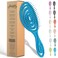 Ninabella Organic Detangling Hair Brush for Women, Men &amp; Children - Does not Pull on Hair - Hair Straightening Brushes for Straight, Curly &amp; Wet Hair - Unique Spiral Hairbrush