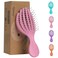 Ninabella Mini Detangling Hairbrush - Cute Colorful Octopus Detangle Brush - Wetbrush for Blow Dry or Brushing Wet Tangled Hair - Detangler Hair Brush - Small Hairbrushes - Rose