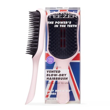Tangle Teezer Large Ultimate Blow Dry Brush, Vented Hair Brush for a Quick &amp; Easy Blowout, Adds Volume &amp; Lift, for Thick &amp; Curly Hair Types, Tickled Pink