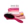 Popband 'Love Your Hair' Ultimate Hair Set with Detangling Hair Brush, Set of 5 No-Dent Hair Ties, &amp; Chevron Spa Turban - Great for Wet or Dry Hair! (Pink)