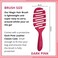 Best Hair Detangler with Storage Wallet Soft Bristles Flexible Vented Head Glide Easily Through Tangles and Knots (Pink Classic - EXP 248)