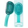 MOYOKO Detangler Brush for Curly Hair, Thick, Straight Hair - Ergonomic Curved Detangling Hair Brush for Women, Girls, Prevents Hair Breakage, Detangle Shower Hairbrush for Wet &amp; Dry Hair (Turquoise)