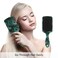 Peacock Feather Hair Brush for Wet &amp; Dry Hair Grip Soft Bristles for Anti Static &amp; Frizz Air Cushion Comb for Women Girls
