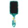 Plumeria Flower Hair Brush, Turquoise Anti-static Massage Hair Comb Air Cushion Hair Brush with Soft Bristles
