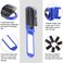 LOUISE MAELYS 6pcs Colorful Folding Pocket Hair Brush Portable Comb for Travel Christmas Gift Idea
