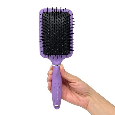 SG104 Women's Paddle Brush Ideal for Curly Hair Hairbrush for Detangling &amp; Styling 1 Piece. (Lavender)