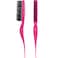 Frienda 2 Pieces Boar Bristle Brush Comb Hair Teasing Brush for Women Men Salon Boar Nylon Bristle Beauty Styling Backcombing Tool(Fuchsia)