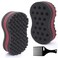 Big Holes &amp; Big Size Barber Hair Brush Sponge Dreads Locking Twist Afro Curl Coil Wave Hair Care Tool(1 Pack)