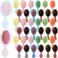 36 Packs Mini Detangling Brush Hair Brush Squirt Detangler Brushes Toddler Soft Bristle Brush Travel Hairbrush for Wet Dry Women Girl Thick Curly Hair (Elegant Colors)