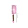 Curved Vented Styling Hair Brush, 2PCS Anti Frizz Hair Detangling Brush, Vent Hair Brush, Curved Anti Static Styling Tool for Wet Hair or Dry Hair(Random Color)