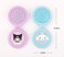 Kuromi's Travel Size Mini Hairbrush - Foldable with Mirror Attached