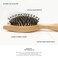 Hair Brush, BESTOOL Small Travel Hair Brushes for Women, Men or Kids, Wooden Toddler Boar Bristle Hair Brush for Detangling, Defrizz, Distribute Oil (Natural)
