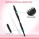 Sliverdew Small Round Hair Brush, 1/2 Inch Mini Quiff Roller Brush with Wooden Handle and Nylon Bristles, Portable Curling Brush for Short Hair, Thin Hair, Travel, Salon-like Styling Results
