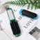 Mini Folding Compact Hair Brush with Mirror for Women and Girls, Massage and Pocket Comb for Travel, Gym, Purse, Swimming (Blue &amp; Green)
