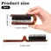 Foldable Slick Back Hair Brush, 2 Pack Mini Travel Hair Brush Small Portable Pocket Hairbrush Natural Boar Bristle Hair Brushes for Women Wet, Dry Hair, Curly, Detangle, Ideal for Purse, Gym, Swimming