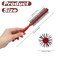 Small Round Blow Drying and Curling Brush with Ball Tip, Nylon Bristles and Wood Handle - Suitable for Short Hair, Thin Hair, Bangs, Lifting and Beard Styling