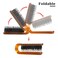 Foldable Travel Hair Brush, Natural Boar Bristle Hairbrush Portable Collapsible Hair Comb Pocket Size Comb Mini Folding Compact Hair Brush for Women and Men, Purse, Locker, Comestic Bag, Car, Gym
