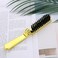 Foldable Boar Bristle Hair Brush, Small Folding Hairbrush Collapsable Mini Travel Hair Brush Anti-Static Range Hair Brush for Women, Portable Pocket Comb Hair Styling Tool,Beard Brush for Men (Gold)