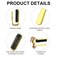 Foldable Boar Bristle Hair Brush, Small Folding Hairbrush Collapsable Mini Travel Hair Brush Anti-Static Range Hair Brush for Women, Portable Pocket Comb Hair Styling Tool,Beard Brush for Men (Gold)
