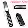 Mini Hair Brush, Travel Folding Hair Brush with Mirror Portable Small Vented Hair Brush Black Pocket Comb for Thick Curly Hair Blow Drying, Smoothing, Detangling, Mini Hairbrush for Women and Men