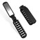 Mini Hair Brush, Travel Folding Hair Brush with Mirror Portable Small Vented Hair Brush Black Pocket Comb for Thick Curly Hair Blow Drying, Smoothing, Detangling, Mini Hairbrush for Women and Men