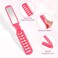Travel Hair Brush for Women, Small Folding Hair Brush with Mirror Portable Mini Vented Hair Brush Pocket Comb for Thick Thin Curly Straight Wet Dry Hair Blow Drying, Smoothing, Detangling