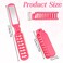 Travel Hair Brush for Women, Small Folding Hair Brush with Mirror Portable Mini Vented Hair Brush Pocket Comb for Thick Thin Curly Straight Wet Dry Hair Blow Drying, Smoothing, Detangling