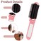 Folding Travel Hair Brush with Mirror, Massage Comb, and Styling Tool - Compact 2 Pack (Black &amp; Pink)