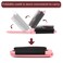 Folding Travel Hair Brush with Mirror, Massage Comb, and Styling Tool - Compact 2 Pack (Black &amp; Pink)