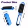 Folding Travel Hair Brush, Small Foldable Hairbrush Compact Hair Brush with Mirror and Round Tip Nylon Bristles for Women and Men, Portable Pocket Size Comb for Car Gym Bag Purse (Electroplating Blue)