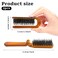 2 Pack Folding Hair Brush, Travel Size Brush with Natural Boar Bristles and Nylon Pins Collapsable Small Hair Brush Mini Compact Brush for Hair Restore Shine and Smoothing Detangling