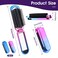 Mozeat Lens 2 Pack Portable Hair Brush with Mirror, Foldable, Blue &amp; Pink, All Hair Types, Unisex Adult