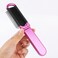 Sliverdew Travel Hair Brush, 2 Pieces, Folding Hair Brush with Mirror, Compact Hair Comb, Portable, Collapsible Pocket Brush, Small, for Women, Silver &amp; Purple