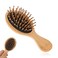 Mini Hair Brush, Portable Bamboo Hair Brush Small Travel Comb Paddle Detangling Hairbrush Scalp Massager Anti-Static Pocket Size Comb Air Cushion Hair Brush for Women Thick Thin Curly Wet Hair