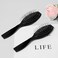 Portable Stainless Steel Wig Brush with Wire Cushion - 2 Pack Professional Synthetic Hair Brush and Hair Extension Combs for Women (Black)