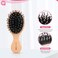 3Pcs Hair Brush Mini Boar Bristle Hairbrush for Thick Curly Thin Long Short Wet or Dry Hair, Pocket Travel Small Paddle Hair Brush for Men Women Kids Detangle Massage Add Shine