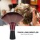 Fan Shape Hairdresser Neck Brush, Soft Hairdressing Cutting and Clipping Removal Brush, Salon Barber Accessory With Flat Base