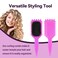 Curl Defining Brush - NEW Brush for Combing, Shaping Men's and Women's Hair - Reduce Pulling and Separation for Defined Curls (T1-Pink)