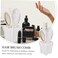 Hair Brush Set - 5pcs Vanity Mirror Comb Set for Girls Hair Care, Round Brush for Blow Drying, Antique Vanity Mirror, Detangling Plastic To Rotate, Cosmetic Air Bag, White