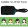 Octopus Paddle Brush for Blow Drying, Paddle Hair Brush for Thick or Thin Hair, Air Cushion Comb, Plastic Travel Hair Brushes Hairbrush for for Thick Curly Thin Long Short Hairs